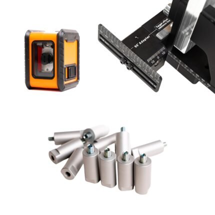 NP Hub Stand add-ons kit – laser level tool, 90° adapter and aluminium inserts for hub stand setup