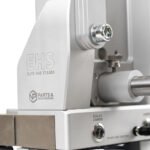 NP Elite hub stand front view with integrated bluetooth scales and adjustable base plates