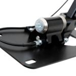 Audi A4 01E short shifter with 315mm handle, CNC-machined 6082-T6 aluminium, black anodized finish, centering spring and adjustable gear lock; fits Audi 80 B4 and Audi A4 B5/B6/B7 (01E/01X/02X/0A3)