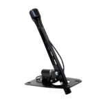 Audi A4 01E short shifter with 315mm handle, CNC-machined 6082-T6 aluminium, black anodized finish, centering spring and adjustable gear lock; fits Audi 80 B4 and Audi A4 B5/B6/B7 (01E/01X/02X/0A3)