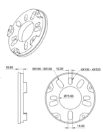 Universal mounting pattern EHS - NP Elite setup package (no scales) | NPParts