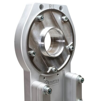 NP Elite Hub Stand Front View - Professional Motorsport Car Setup Tool with Adjustable Height and Precision CNC Machining