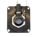 Nissan G35 Z33 350Z short shifter angled view showing gear lock mechanism