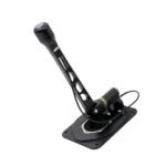 Nissan 350Z short shifter assembly with sealed base plate and gear lock mechanism