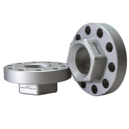 NP Run-UP Hub – aluminium run-up hub pair for GT3 race cars, side view