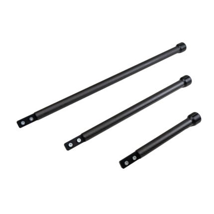 Air Jack Skates Handle is a carbon fiber handle accessory that fits onto air jack skates to make positioning easier when the air jack point sits deeper under the car. Available in 398mm, 569mm, and 799mm lengths, it improves reach and control during motorsport pit service and professional workshop use.