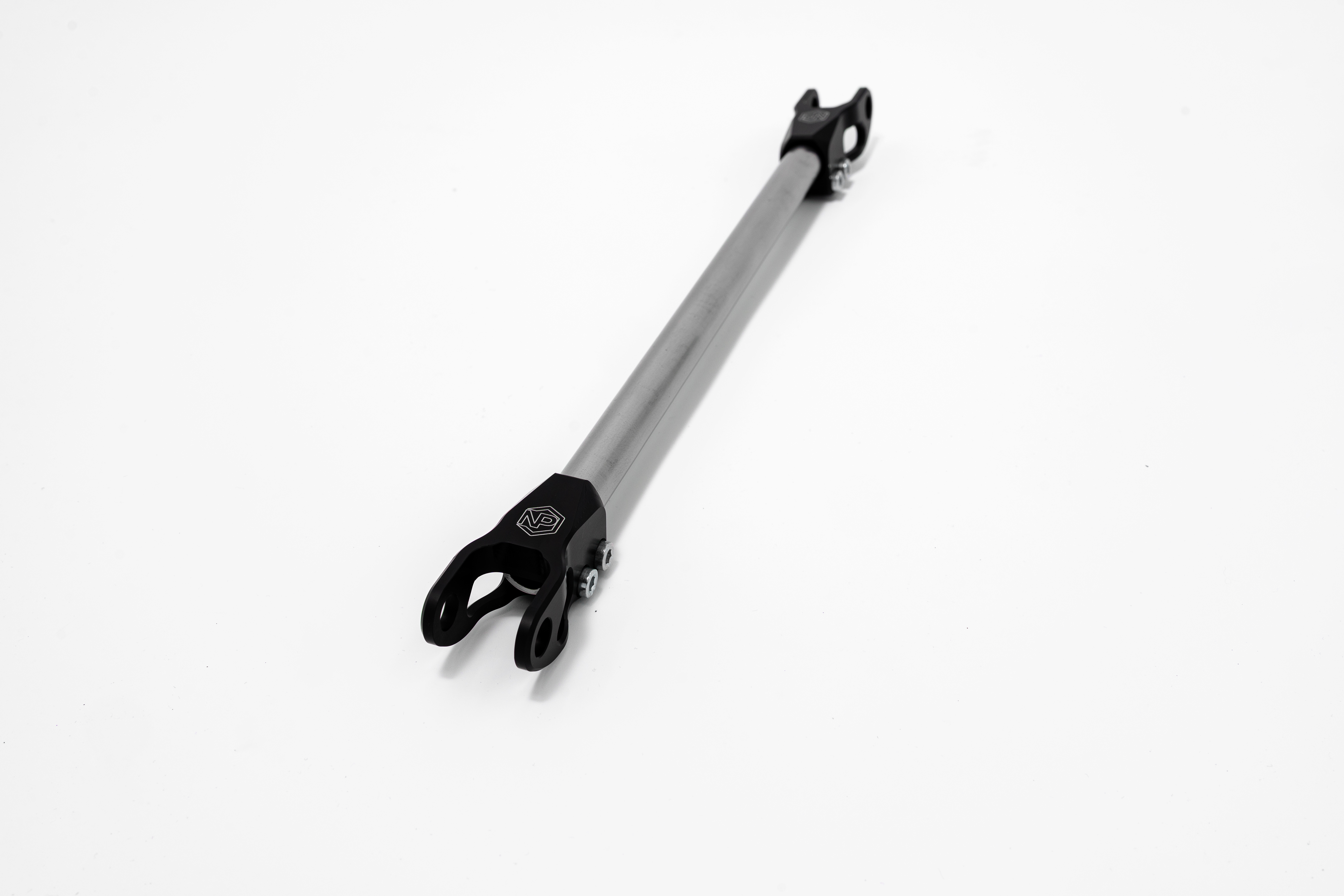 BMW Short shifter DSSR front view aluminium rod with black mounting ends