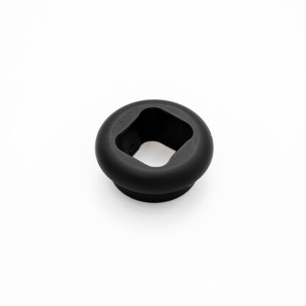 Shifter boot holder stealth black top view with hex opening