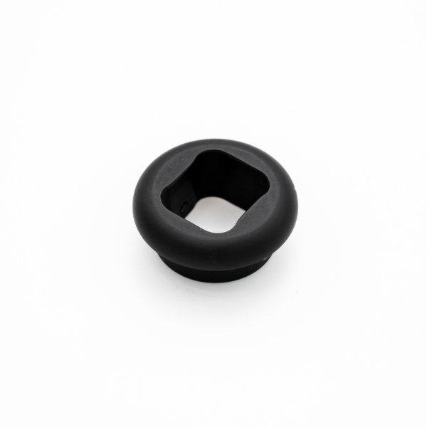 Shifter boot holder stealth black top view with hex opening