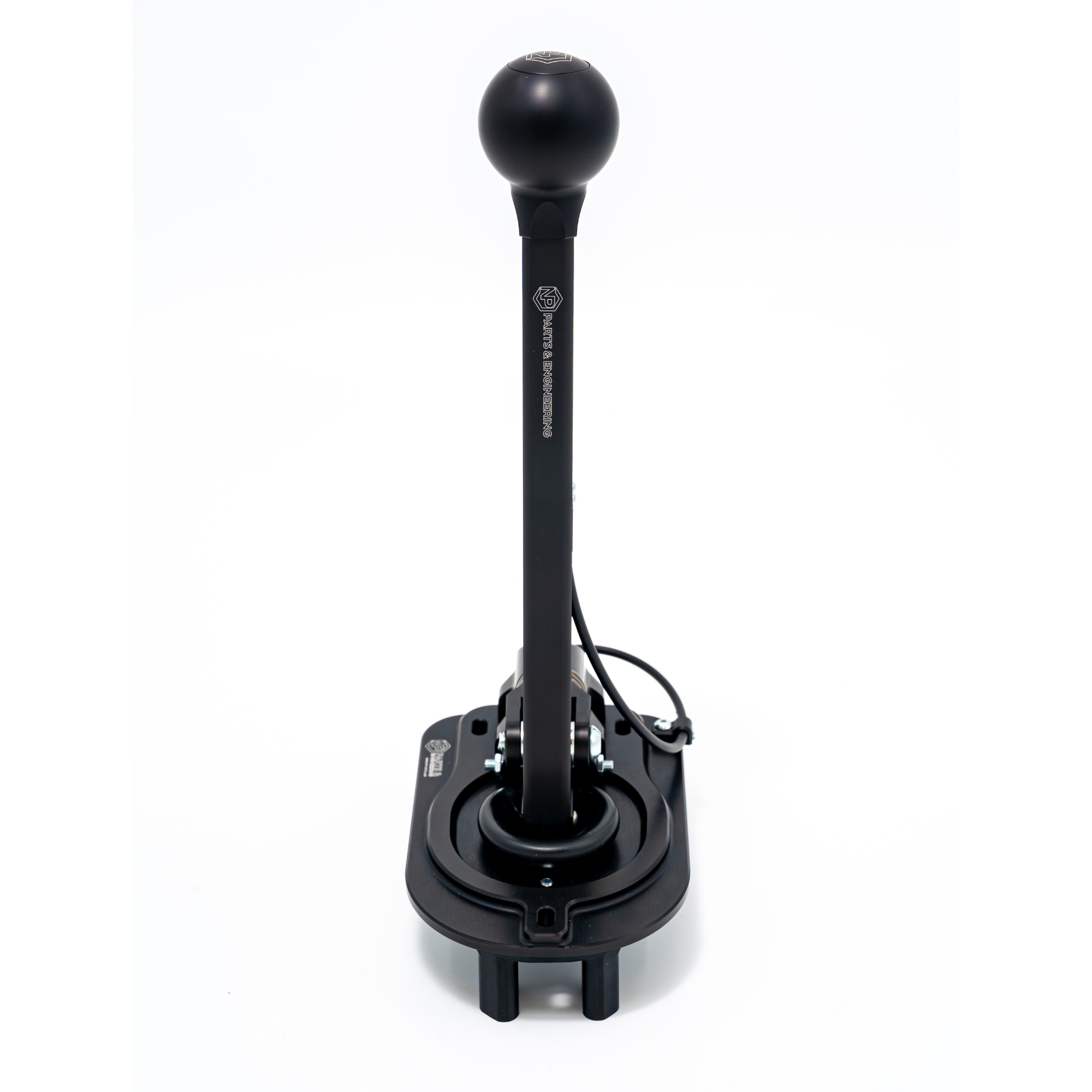 BMW E36 E46 short shifter with round black knob front view