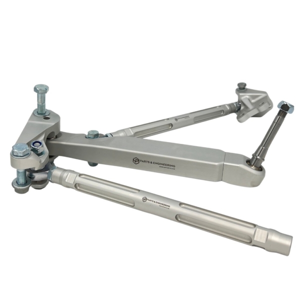 BMW Billet Front Suspension Kit for E30, E36 and E46 with CNC-machined billet control arm and adjustable tension rods