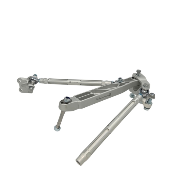 BMW Billet Front Suspension Kit control arm assembly with spherical bearings and billet chassis bracket